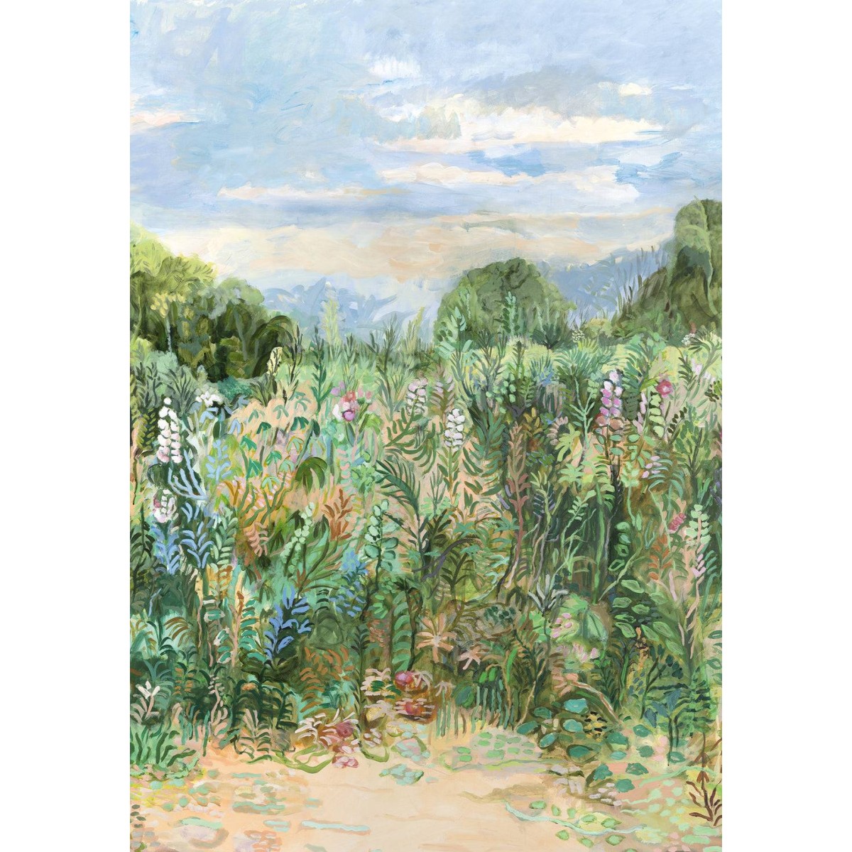 Isidore Leroy Roses trémières